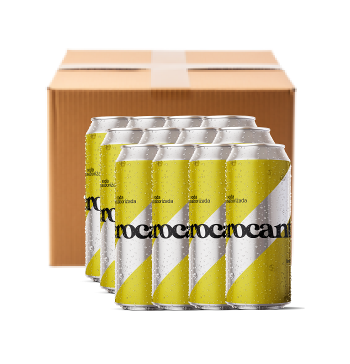 soda crocante limón x 12 latas 473cc